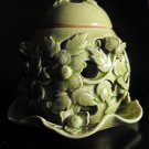 THAI JADE GREEN CELADON POTPOURRI HOLDER / JAR HANDMADE