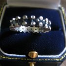 estate sapphire and diamond eternity band