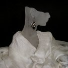 Brown & Ivory African Wood Bead Earrings