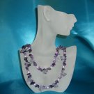 Purple Glass Bead Necklace