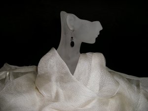 Black Gemstone Earrings