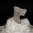 Red Swarovski Crystal Earrings