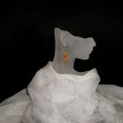 Orange/Yellow Glass Bead Earrings