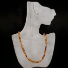 Brown & Yellow Bead Necklace