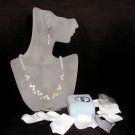 White Top Drilled Pearl Necklace