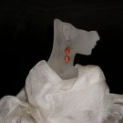 Burnt Orange Gemstone Earrings