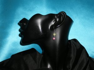 Pink & Green Earrings