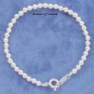 STERLING SILVER CHILDREN'S BEAD BRACELET