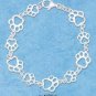 Sterling Silver Pawprint Bracelet