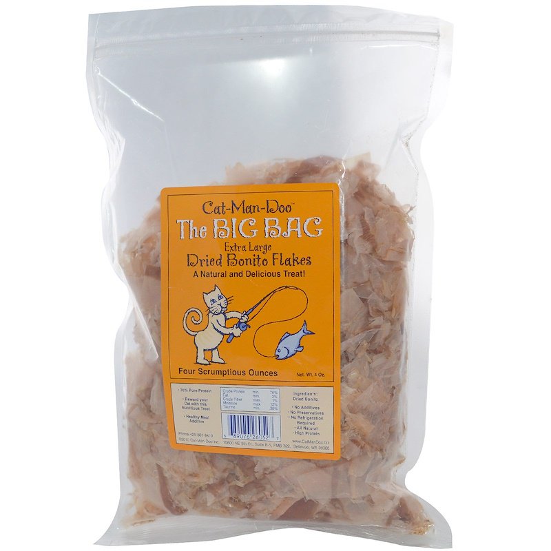 Extra Large Dried Bonito Flakes for Cats 4 Oz