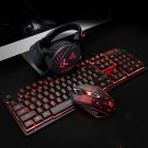 VX7 Gaming Keyboard Set with Headset and Mouse Black