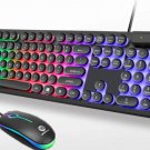 Z9i USB Wired Light Up Gaming Keyboard and Mouse Set Black