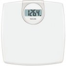 LCD Readout 330 Lb Capacity White Bathroom Scale