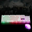Ninja Dragons White Knight Gaming Keyboard Mouse Set