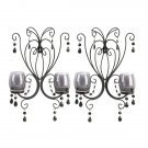 Accent Plus Beaded Candle Wall Sconce Pair