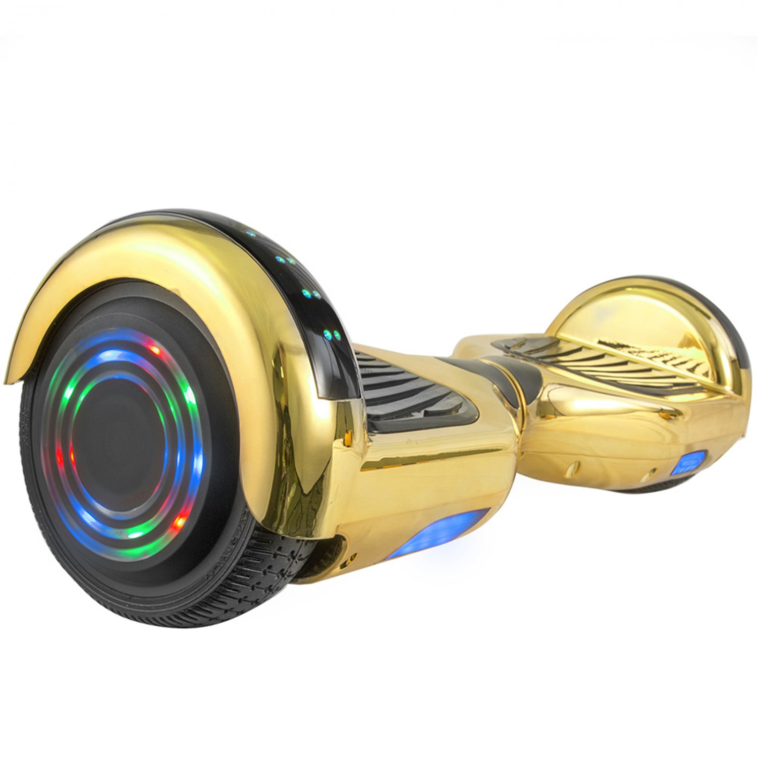Hoverboard in Gold Chrome with Bluetooth Speakers