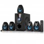 5.1 Channel Bluetooth Surround Sound Speaker System Blue