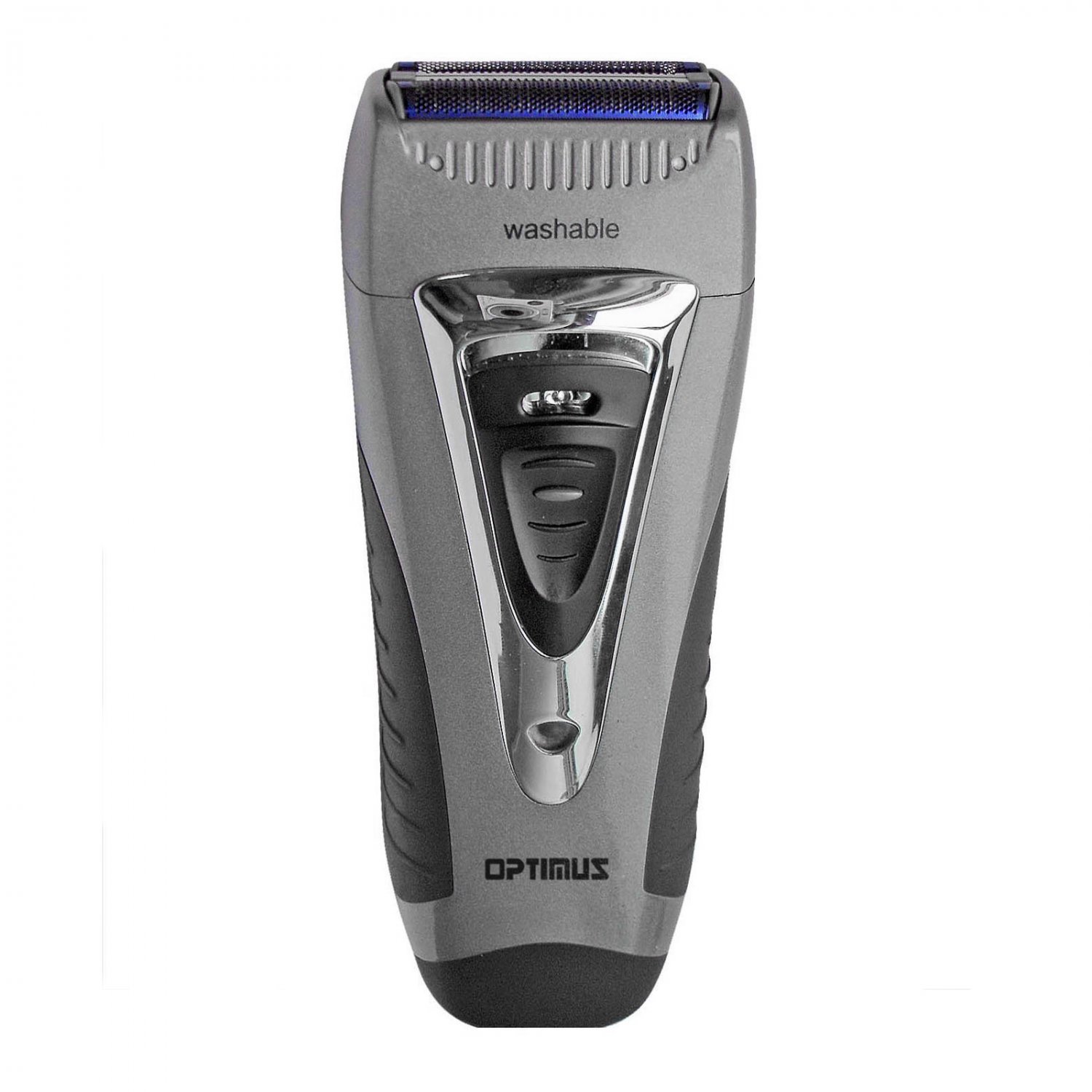 Optimus Curve Rechargeable Triple Wet/Dry Men's Shaver in Black and Silver