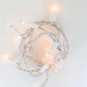10 Bulb Clear Glass Craft Lights White Wire