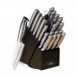 Oster Baldwyn 22 Piece Cutlery Set and Wooden Block