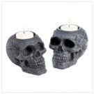 Gothic Skull Candle Stands