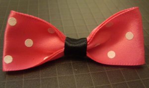 Glamour Doll Hair Bow (Hot Pink)
