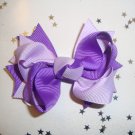 Light Purple/Dark Purple Spike Bow