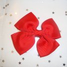 Red Pinwheel Hair Bow