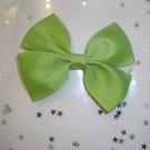 Lime Green Pinwheel Hair Bow