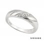 Men's Genuine Diamond Wedding Band Ring .925 Sterling Silver