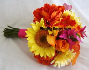 Fall Colored Bouquet