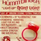 Humm Dinger - Night Light Vibrating Light Up Penis Ring Re-useable
