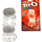 Tri- O - Vibrating Double Penis Ring Re-useable