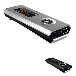 Coby MP565-1GB Micro-Clip MP3 Player with LCD Display (BLK, SILVER)