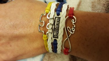 believe autism awareness bracelet