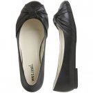 Wet Seal Black Front Knot Flats (Size 6)