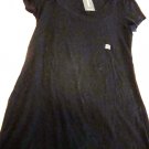 Express Sexy Basics Round Collar Tee in Black (Size M)