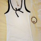 One Step Up Bow Tank Top (Size M)