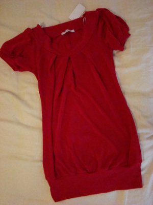 Charlotte Russe Round Neck Dark Pink Blouse (Size S)