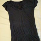 Express Butterfly-Sleeved Top in Grey (Size XS)