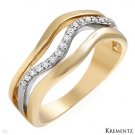 65% OFF - Designer KREMENTZ Diamond two tone gold Engagement ring