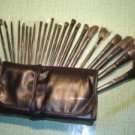 Brand New 24 Piece Brush Set w/ Leather Case Never used, Never tested