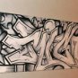 RICO 1 GRAFFITI abstract ART 2x18 b&w  Urban pop street
