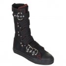 Deviant - Canvas Criss-Cross Strap Calf Sneaker Boot