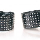 Black Studded Ankle Cuffs