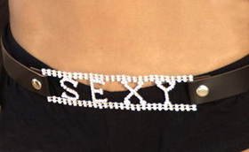 Sexy Belt W/ Leather Strap