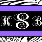 Personalized CHEETAH LEOPARD ZEBRA Laminated Bag Tags