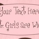 Personalized Pink & Brown Polka Dot Labels