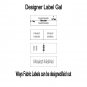 Polyester Iron On Fabric Labels or Sew In Fabric Labels