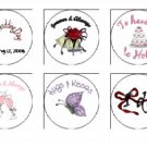 108  Wedding Kiss Candy Labels - Hundreds of Designs